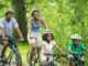 Family-biking-outside